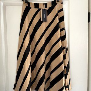 Striped Midi Skirt